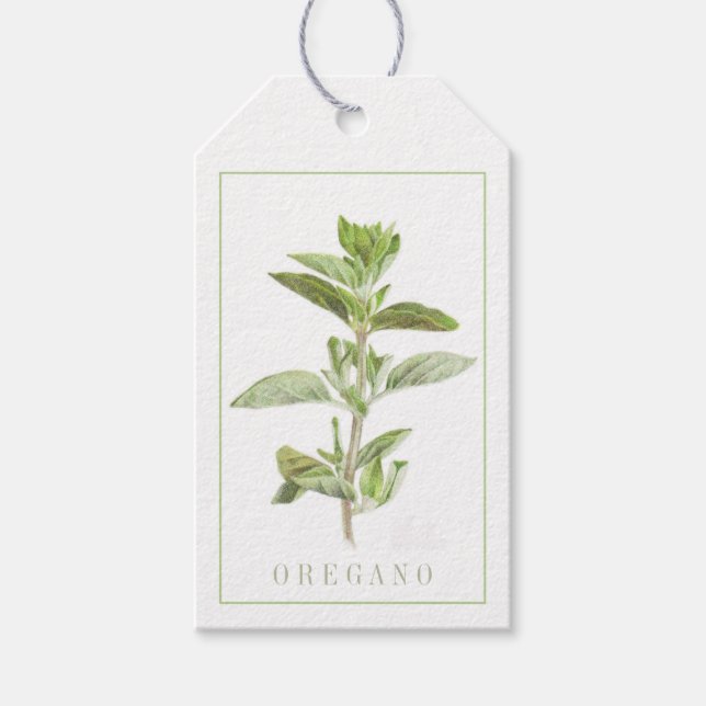 FRESH OREGANO Gift Märkres Presentetikett (Framsidan)