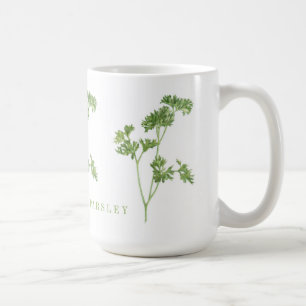 FRESH PARSLEY Tall White Mugg