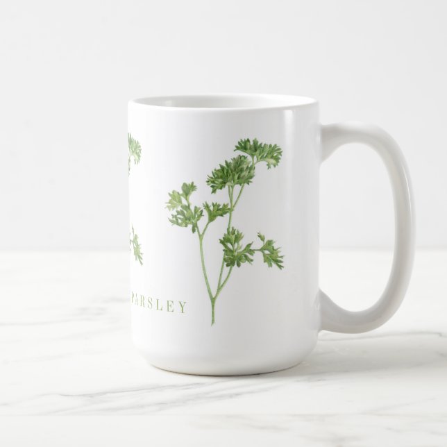 FRESH PARSLEY Tall White Mugg (Höger)