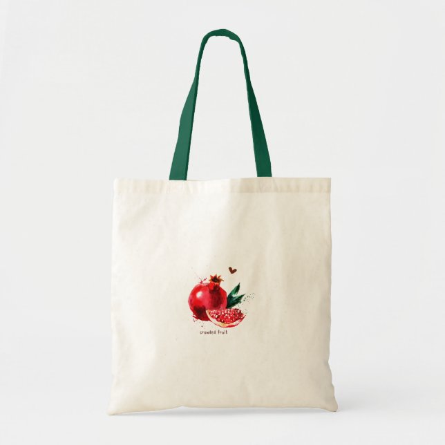 Fresh pomegranate aesthetic trendy summer tygkasse (Framsidan)