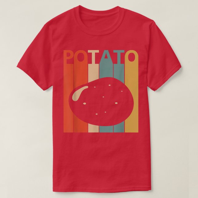 Fresh Potato Vegetable Lover  T Shirt (Design framsida)