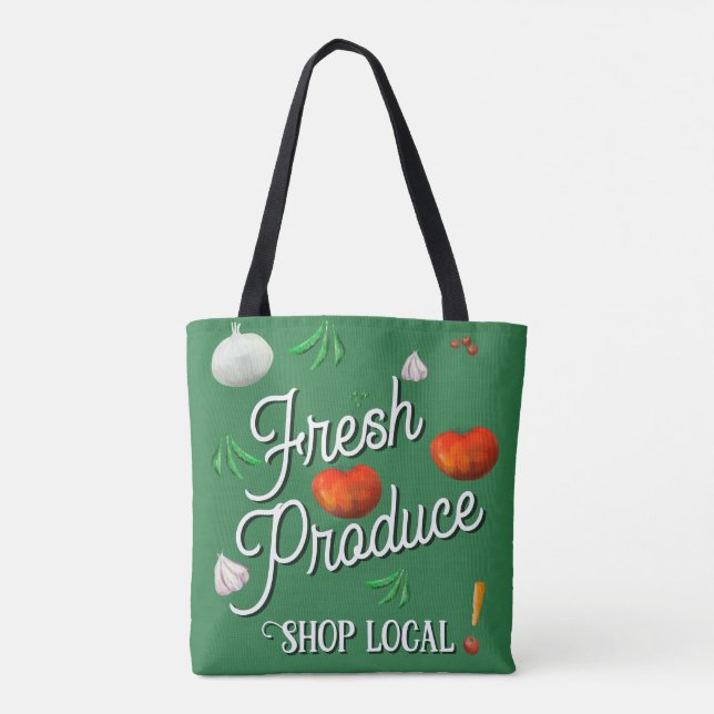 Fresh produce, shop local tygkasse (Baksida)
