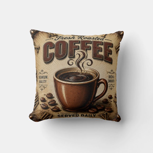 Fresh Roasted Coffee Kudde (Framsida)