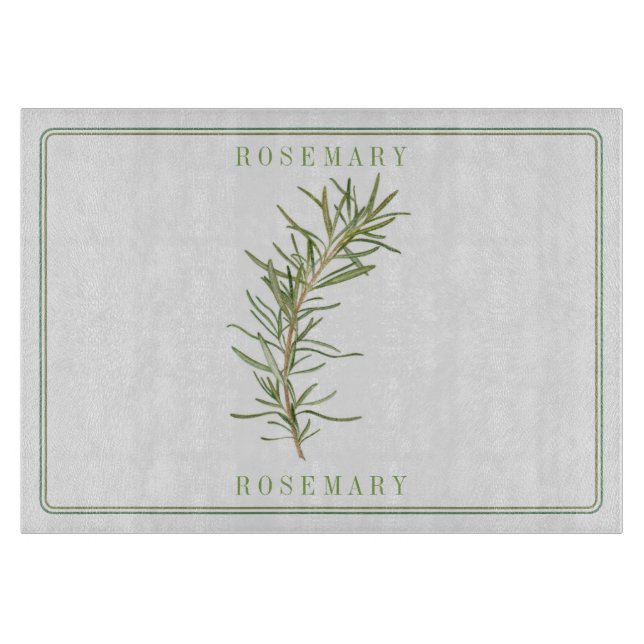 FRESH ROSEMARY 11x8 Glasskärning (Framsidan)