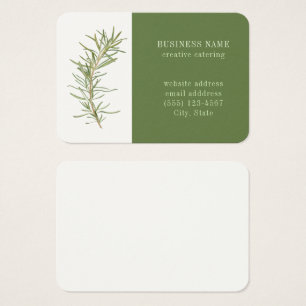 FRESH ROSEMARY 3.5x2.5 Affärskort II Visitkort
