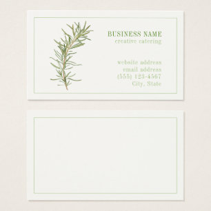 FRESH ROSEMARY 3,5x2 Affärskort Visitkort