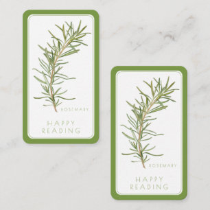 FRESH ROSEMARY Bookmark - 3,5 x 2-kort + Grönt Anteckningskort
