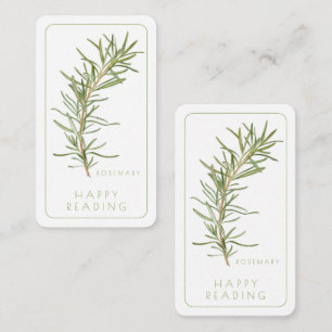 FRESH ROSEMARY Bookmark - 3,5x2-kort + text Anteckningskort