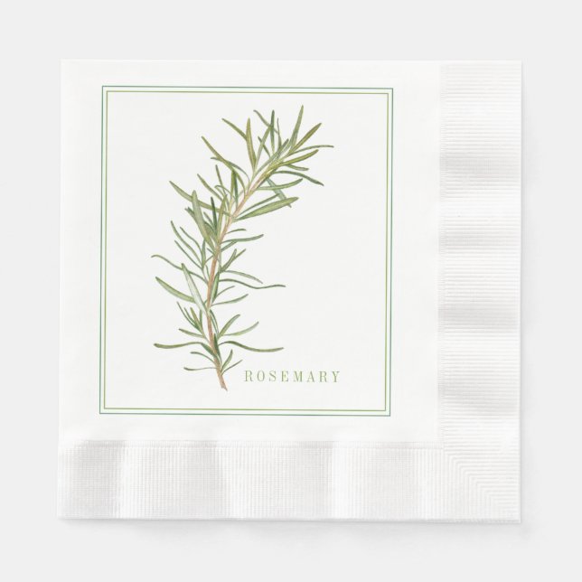 FRESH ROSEMARY Coining Luncheon Papper Napkins Pappersservett (Framsidan)