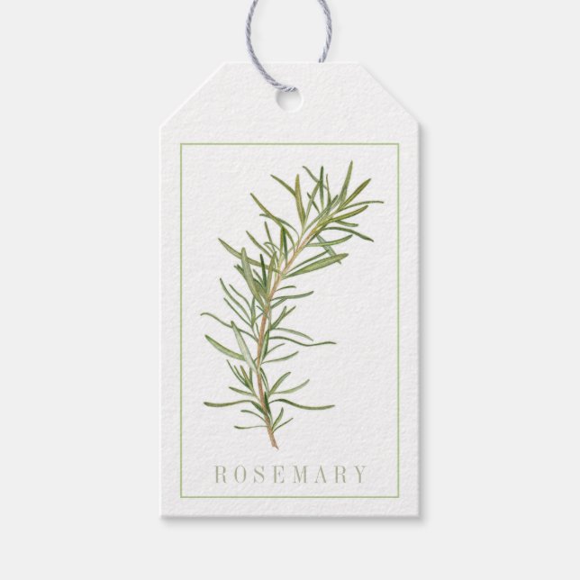 FRESH ROSEMARY Gift Märkres Presentetikett (Framsidan)