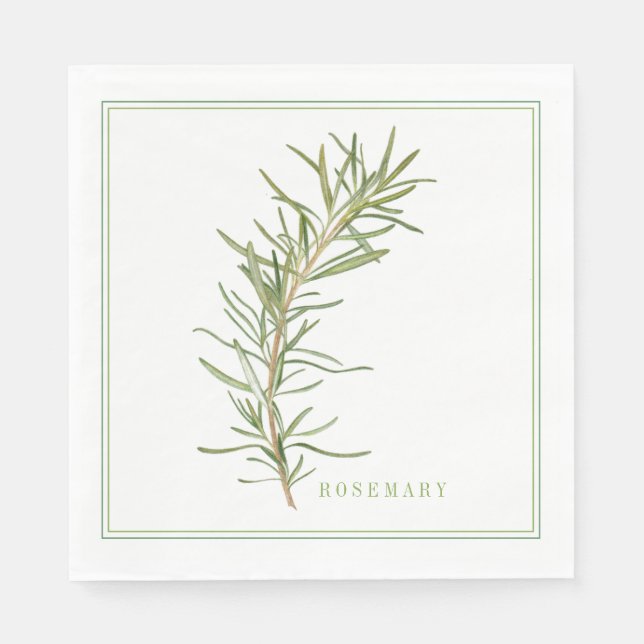 FRESH ROSEMARY Standard Luncheon Papper Napkins Pappersservett (Framsidan)