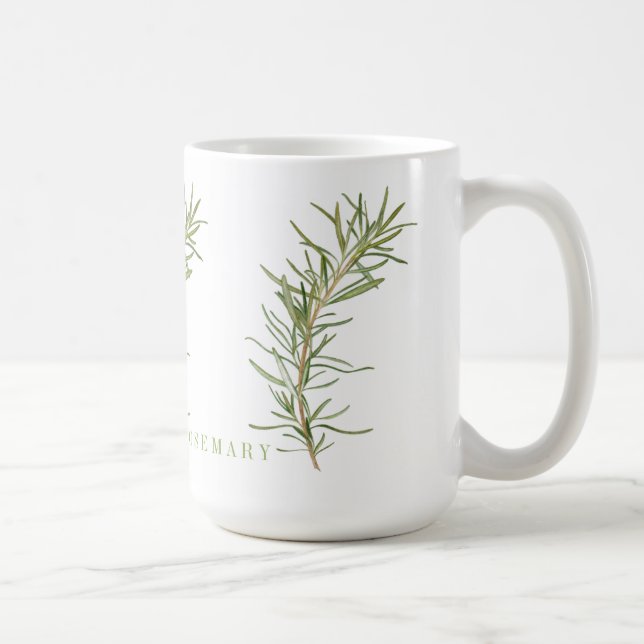 FRESH ROSEMARY Tall Classic White Mugg (Höger)