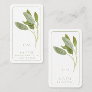 FRESH SAGE Business Bookmark - 3,5 x 2-kort Anteckningskort