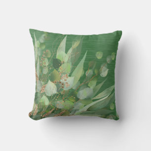 FRESH SAGE EUCALYPTUS BRUSHED METALLIC PILLOW KUDDE