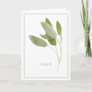 FRESH SAGE-gratulationskort Kort