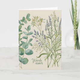 Fresh Start – Botanical Spring Greeting Card Kort