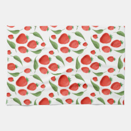 Fresh Strawberry Pattern Kitchen Towel Kökshandduk