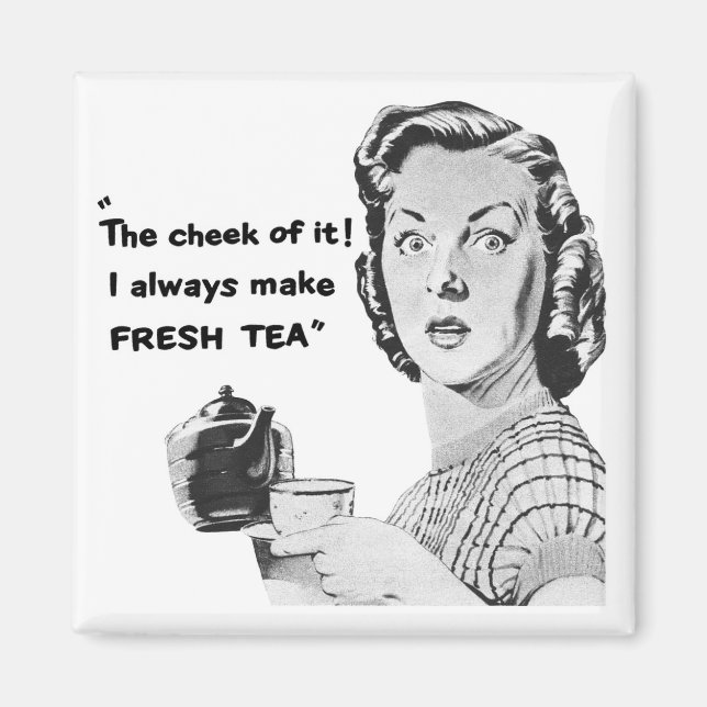 Fresh Tea Kitchen Magnet (Vintage Advertising) (Framsidan)