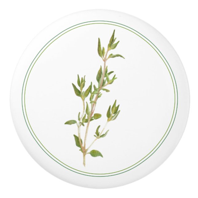 FRESH THYME Ceramic Knob Knopp (Framsidan)