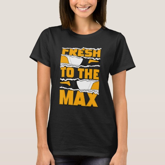 Fresh To The Max OG Yellow Toe 1s Matching T Shirt (Framsida)