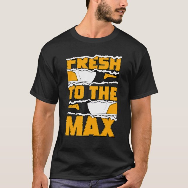 Fresh To The Max OG Yellow Toe 1s Matching T Shirt (Framsida)