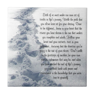 Fresh Tracks Inspirational Verse Kakelplatta