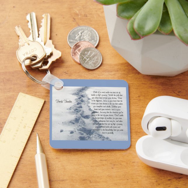 Fresh Tracks Inspirational Verse Nyckelring (Skrivbord)