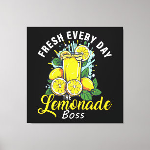 Fresh Varje Dag Lemonade Boss Canvastryck