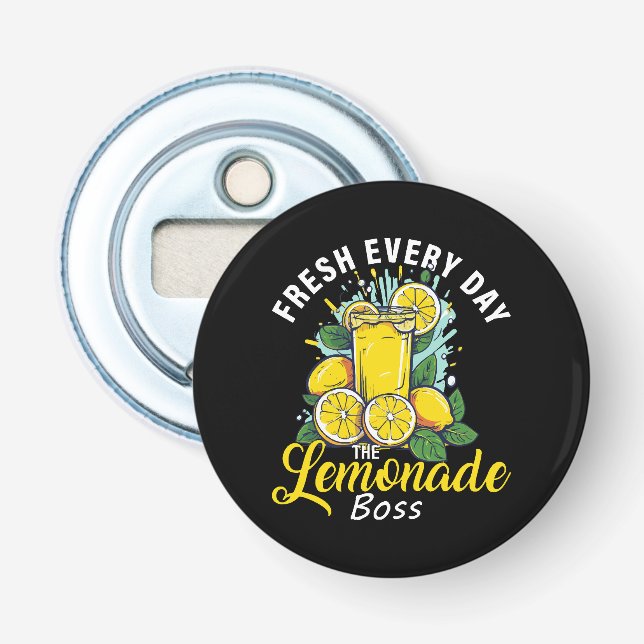 Fresh varje dag Lemonade Boss Flasköppnare (Framsidan)