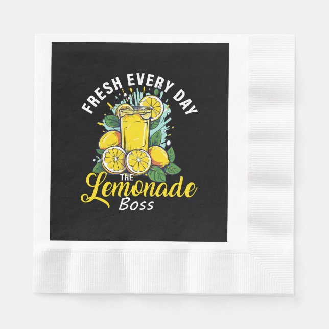 Fresh Varje Dag Lemonade Boss Pappersservett (Framsidan)