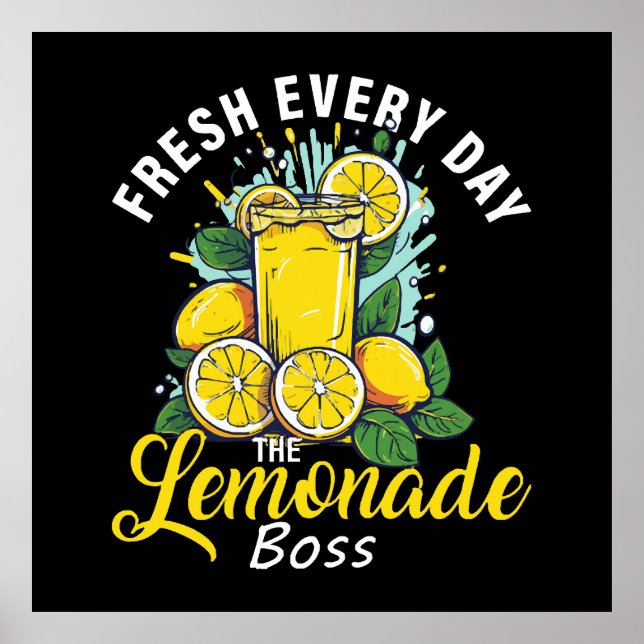 Fresh varje dag Lemonade Boss Poster (Framsidan)