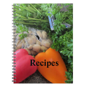 Fresh Veggies Anteckningsbok Med Spiral