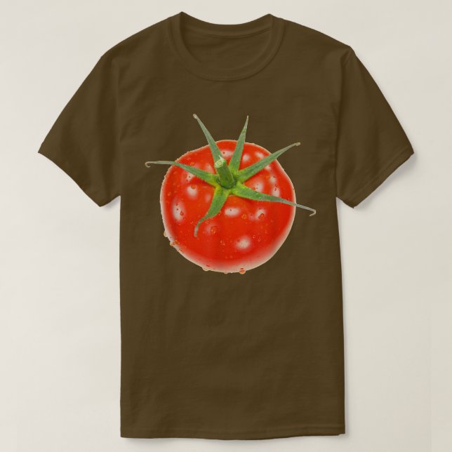 Fresh Veggies Red Tomato Plant Based Vegan Vegetar T Shirt (Design framsida)