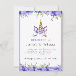 Fresh Violet Unicorn Birthday-Dekorationer