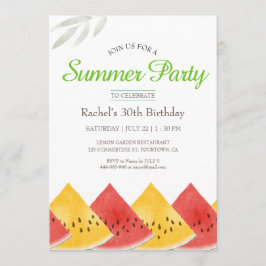 Fresh Watermelon Birthday-inbjudan Inbjudningar