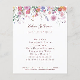 Fresh wildblommor flyer