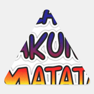 Freshakuna Matata Gradient Art Triangelformat Klistermärke