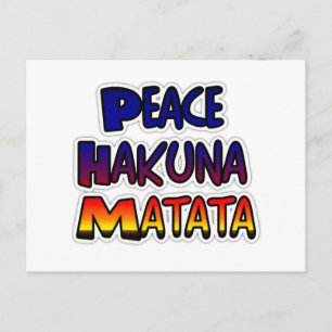 Freshakuna Matata Gradient Art Vykort