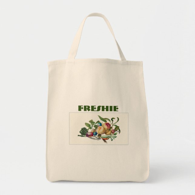"Freshie" Tote Bag - Utformning av frukt och gröns Tygkasse (Framsidan)