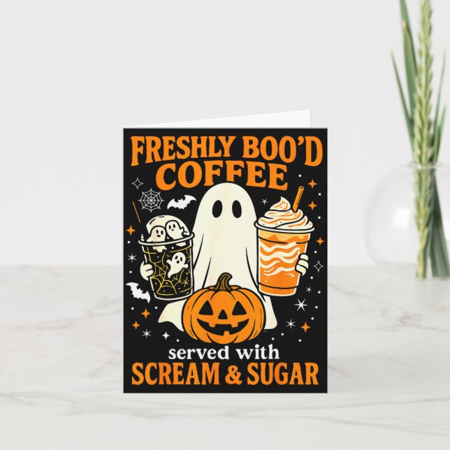 Freshly Boo'd Coffee Served With Scream And Sugar  Kort (Framsida)