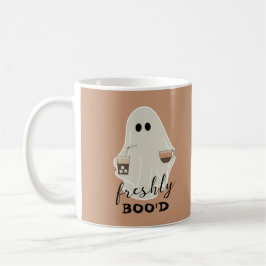 Freshly Boo'd | Halloween Cute Ghost Älskare Brown Kaffemugg