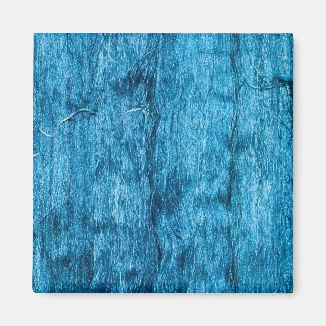 Freshly Dyed Blue Handmade made Thai Silke Magnet (Framsidan)