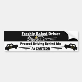 Freshly (New) Driver Cautionary Funny Warning Bildekal