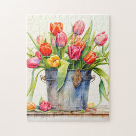 Freshly Picked Tulip Flowers Pussel