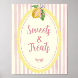 Freshly Sweets & Treats Citron Efterrätter Bord Pa Poster