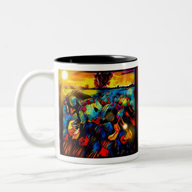 Freshtastic Horse 01-01 Två-Tonad Mugg (Vänster)