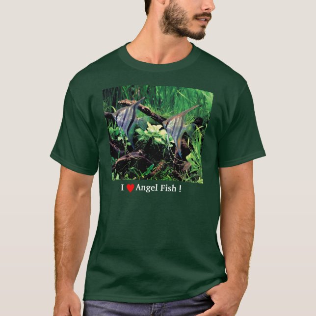 Freshwater Angel Fish Tee Shirt (Framsida)