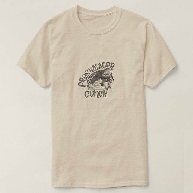 Freshwater Conch Nyckel Väster Funny  T Shirt (Design framsida)