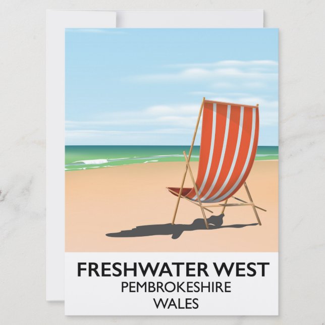Freshwater West Pembrokeshire Wales Inbjudningar (Framsida)