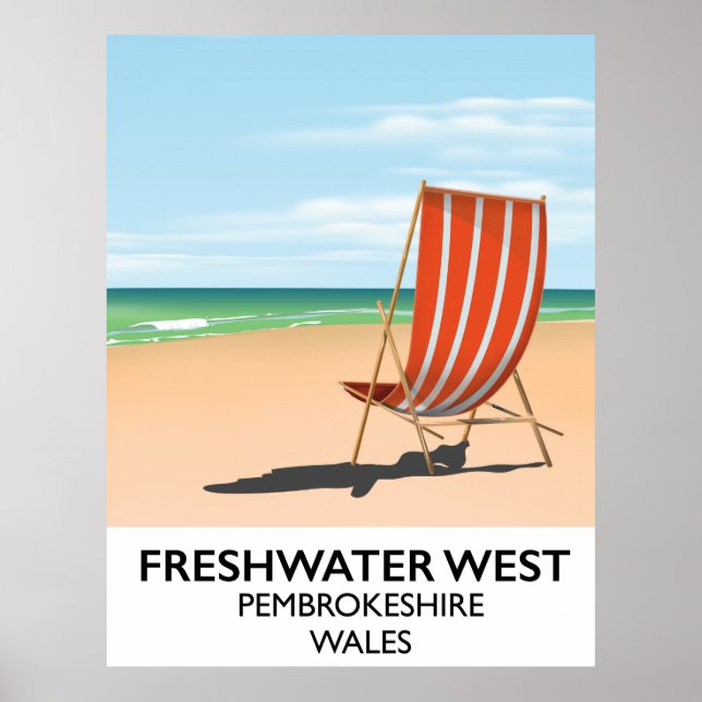 Freshwater West Pembrokeshire Wales Poster (Framsidan)